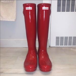 Hunter Tall Rainboots Sz 8